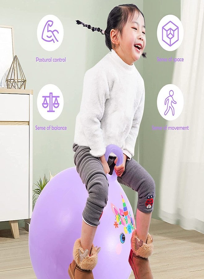 Glaceon Hopper Ball,Hopping for Kids 3-12 Year Old,Hippity Hop with Handle,Jumping Ball for Kids Todder Indoor & Outdoor Pump Included,|| Multi || - Image 2